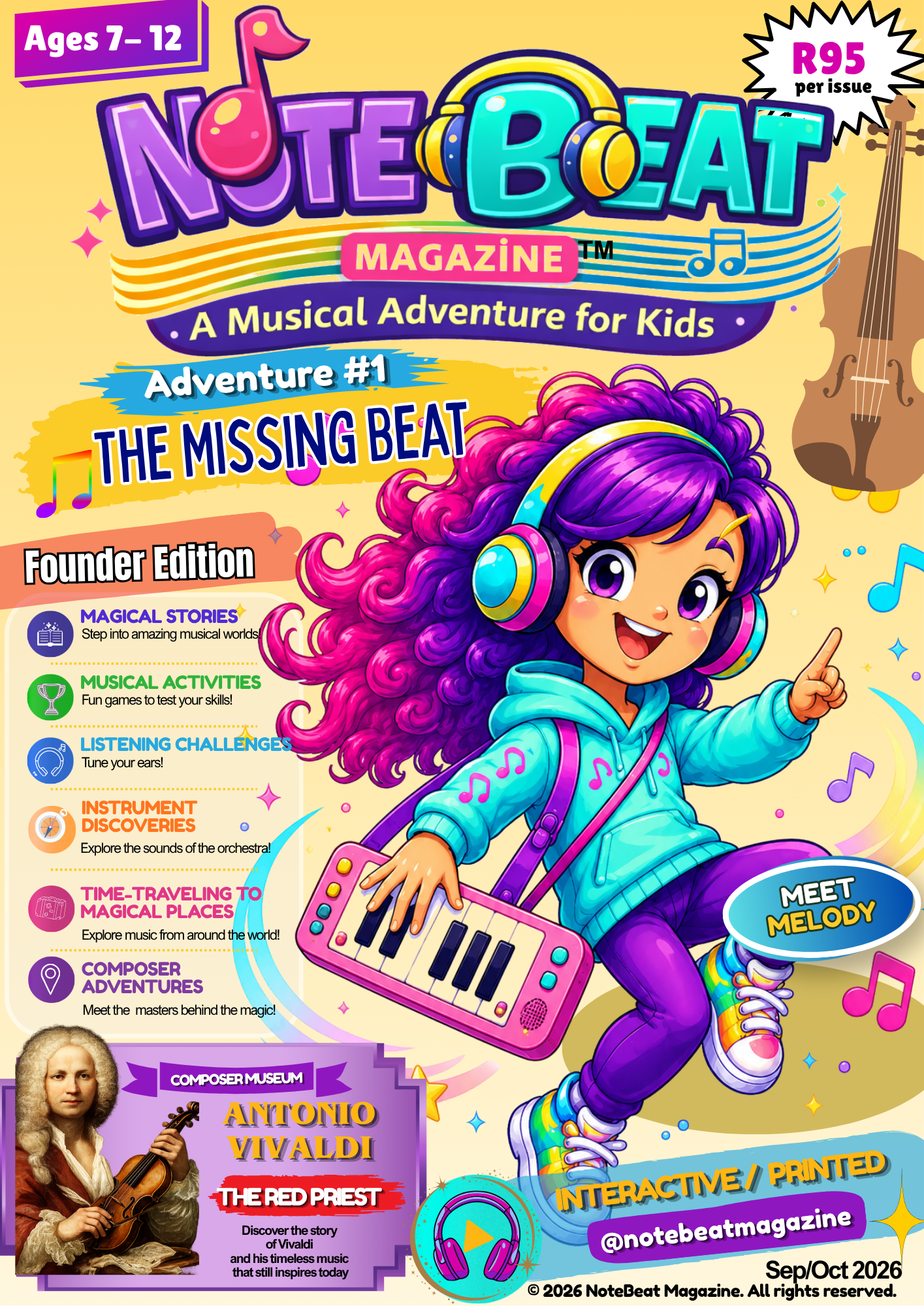 Adventure 1: The Missing Beat - NoteBeat MAGAZINE™ – English (Home Delivery)