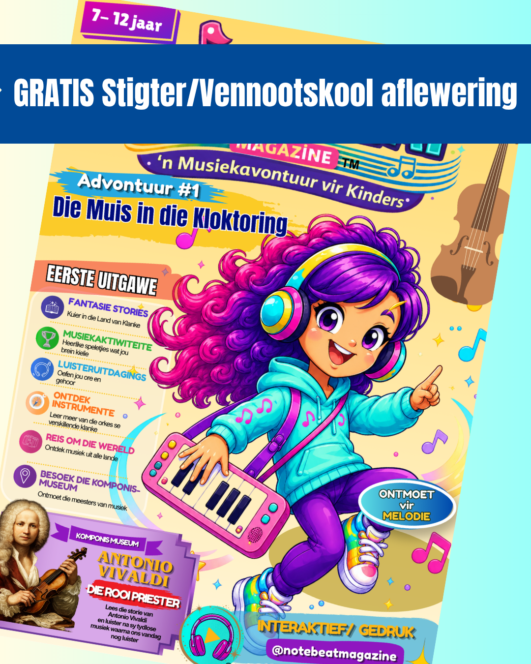 Avontuur 1: Die Muis in die kloktoring - NoteBeat MAGAZINE™ – Afrikaans (GRATIS Stigter/Vennootskool Aflewering)